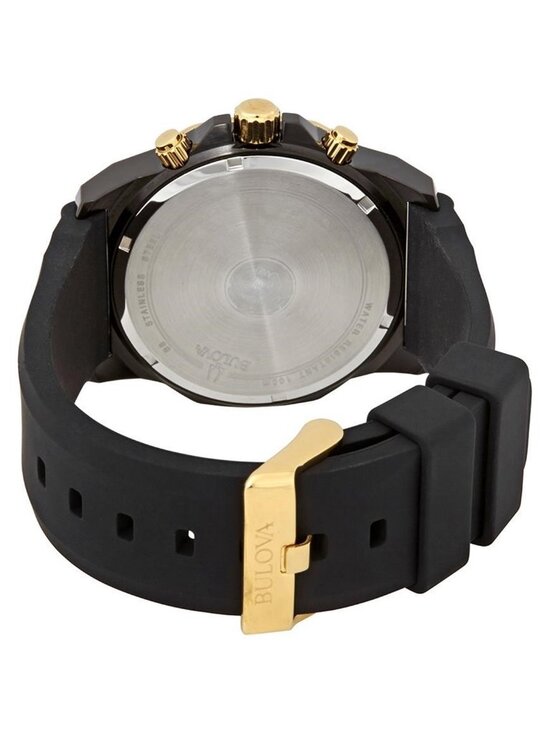 NWT Bulova Marine Star Chronograph Black Dial Men\'s Watch